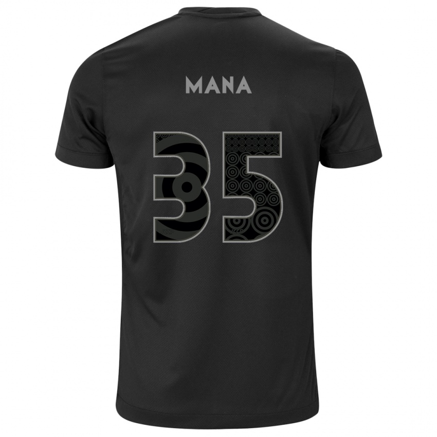 Kinder Leo Mana #35 Schwarz Auswärtstrikot Trikot 2024/25 T-Shirt Belgien