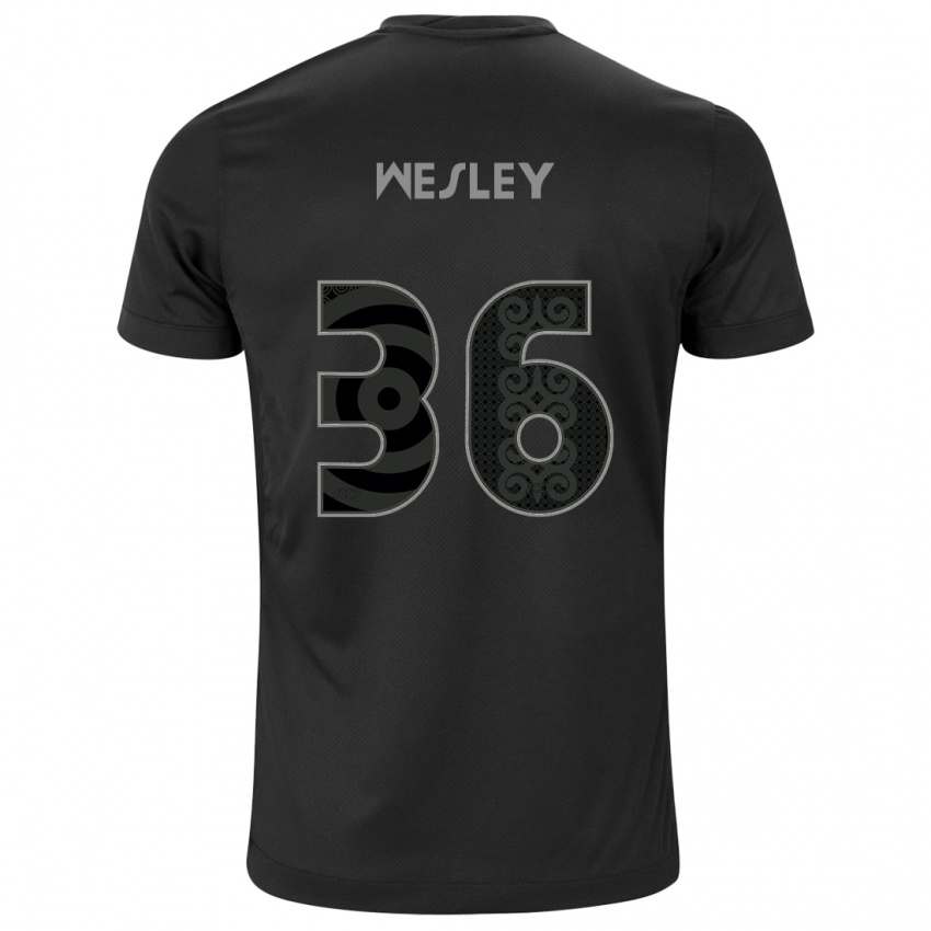 Kinder Wesley #36 Schwarz Auswärtstrikot Trikot 2024/25 T-Shirt Belgien