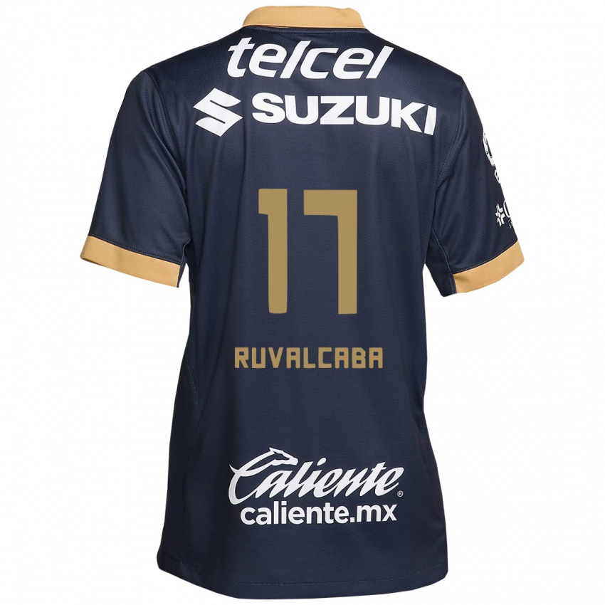 Kinder Jorge Ruvalcaba #17 Obsidian Gold Weiß Auswärtstrikot Trikot 2024/25 T-Shirt Belgien