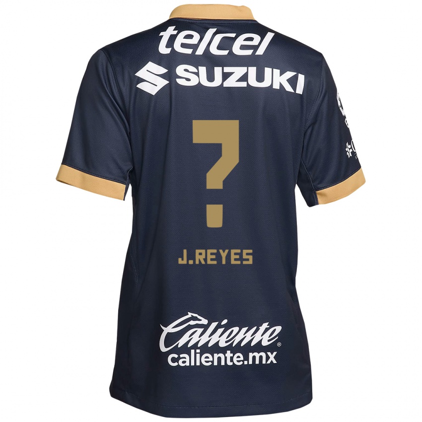 Enfant Maillot Joaquín Reyes #0 Obsidienne Or Blanc Tenues Extérieur 2024/25 T-Shirt Belgique