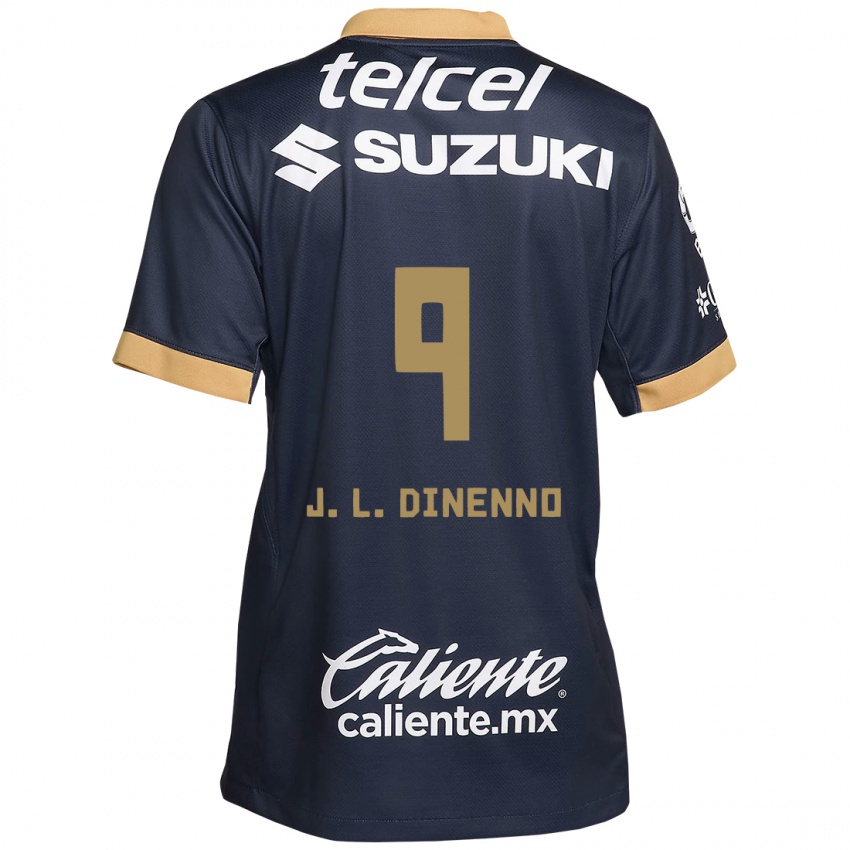 Kinder Juan Dinenno #9 Obsidian Gold Weiß Auswärtstrikot Trikot 2024/25 T-Shirt Belgien