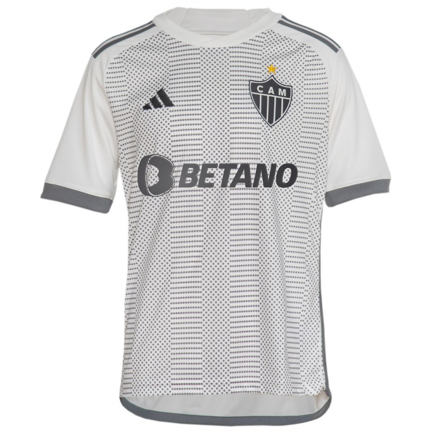 Enfant Maillot Gustavo Veiga #0 Blanc Cassé Tenues Extérieur 2024/25 T-Shirt Belgique