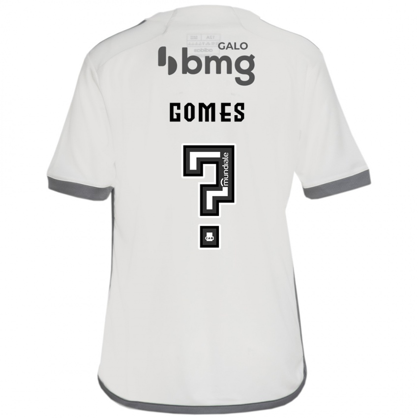 Enfant Maillot Fábio Gomes #0 Blanc Cassé Tenues Extérieur 2024/25 T-Shirt Belgique