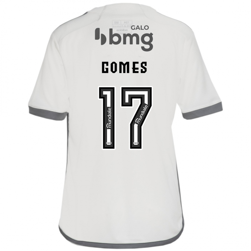 Enfant Maillot Igor Gomes #17 Blanc Cassé Tenues Extérieur 2024/25 T-Shirt Belgique