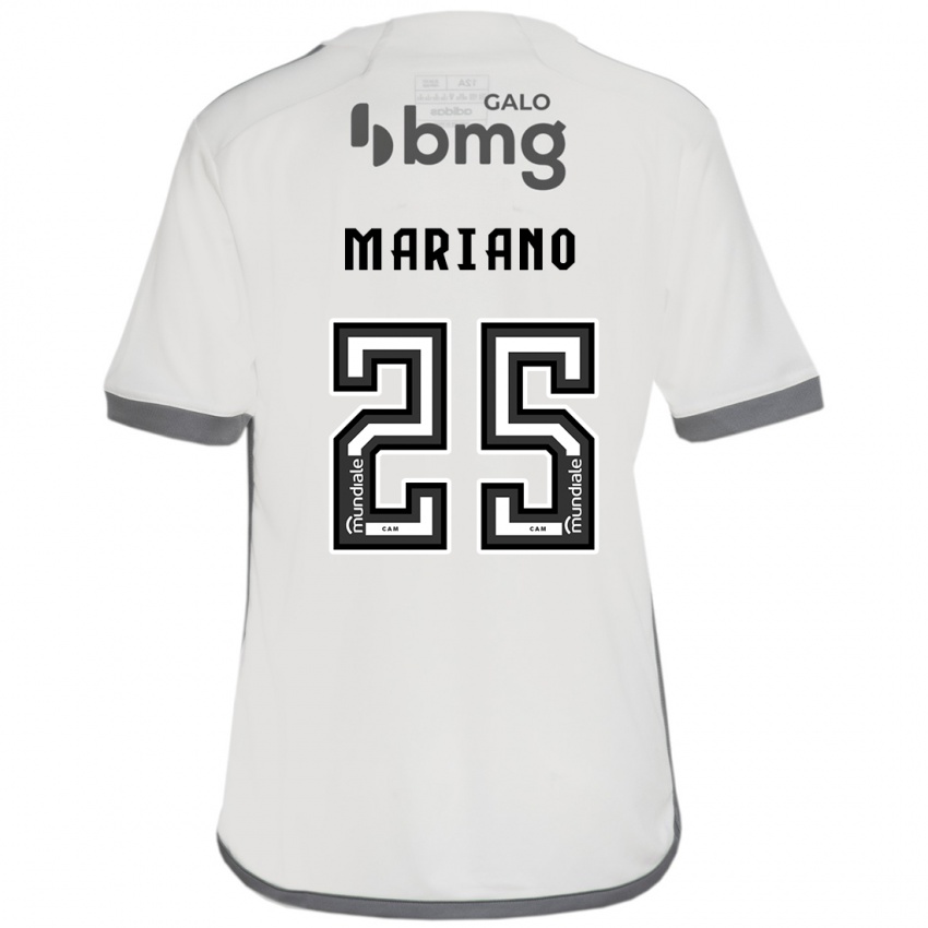 Enfant Maillot Mariano #25 Blanc Cassé Tenues Extérieur 2024/25 T-Shirt Belgique