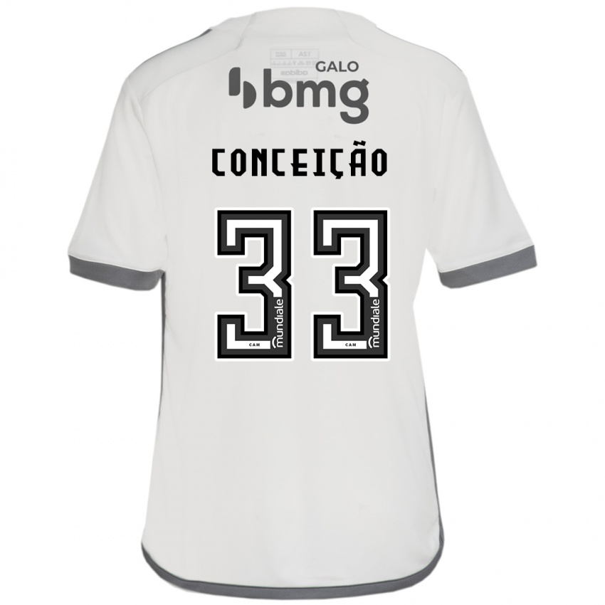 Enfant Maillot Robert Conceição #33 Blanc Cassé Tenues Extérieur 2024/25 T-Shirt Belgique