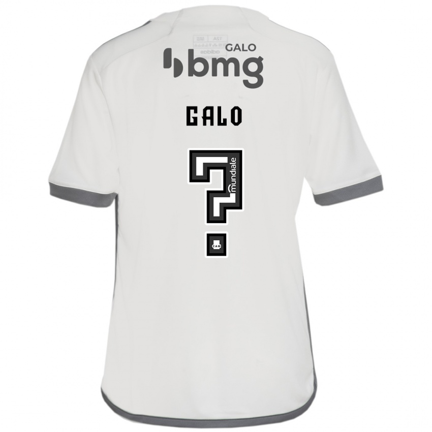 Enfant Maillot Diego Galo #0 Blanc Cassé Tenues Extérieur 2024/25 T-Shirt Belgique