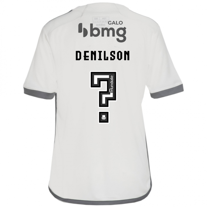 Enfant Maillot Denilson #0 Blanc Cassé Tenues Extérieur 2024/25 T-Shirt Belgique