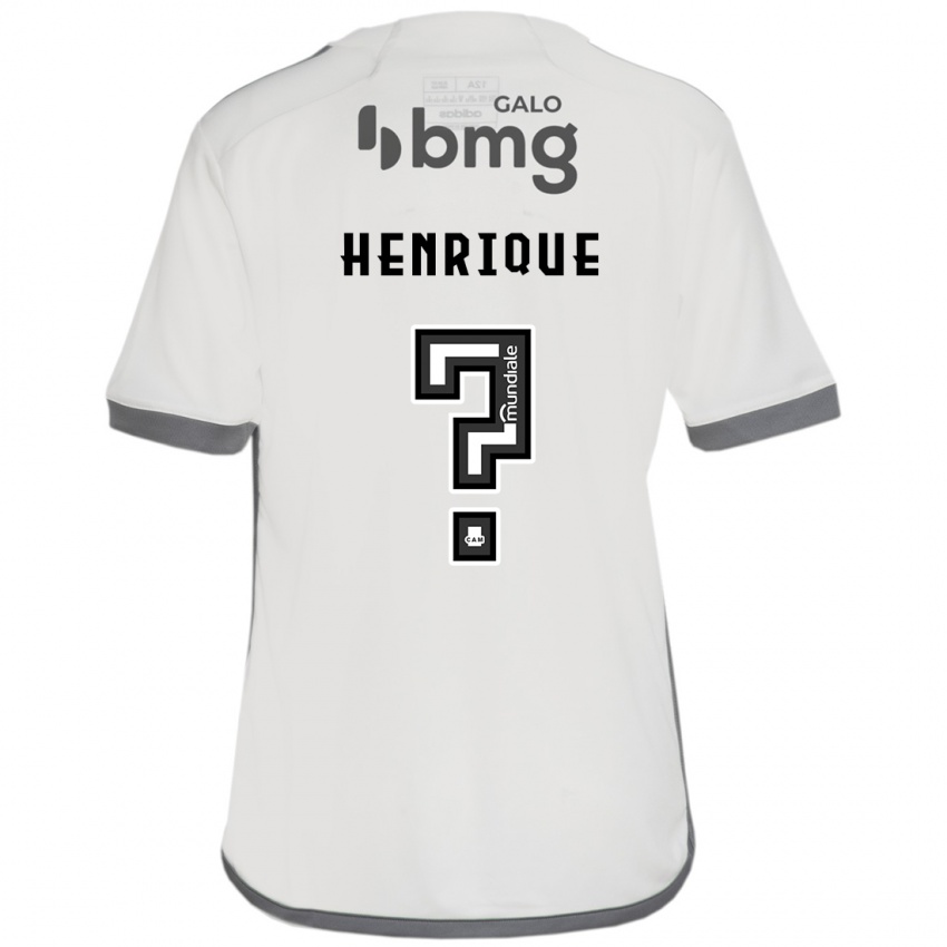 Enfant Maillot Bruno Henrique #0 Blanc Cassé Tenues Extérieur 2024/25 T-Shirt Belgique