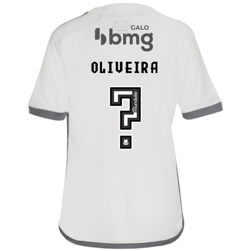 Enfant Maillot Pedro Oliveira #0 Blanc Cassé Tenues Extérieur 2024/25 T-Shirt Belgique