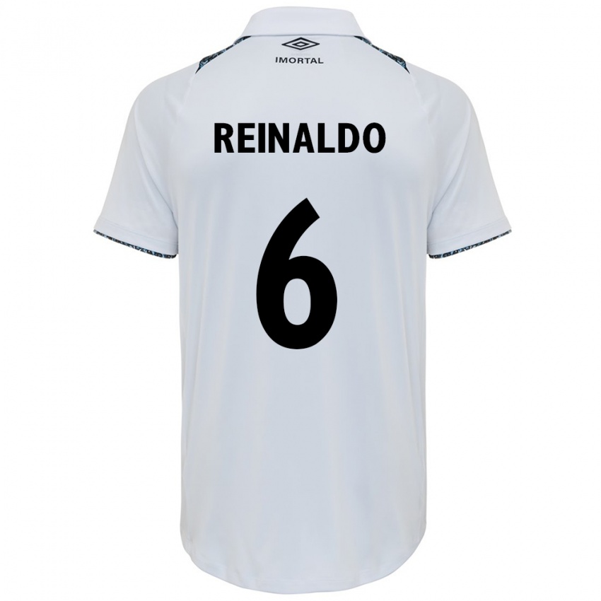 Enfant Maillot Reinaldo #6 Blanc Bleu Tenues Extérieur 2024/25 T-Shirt Belgique