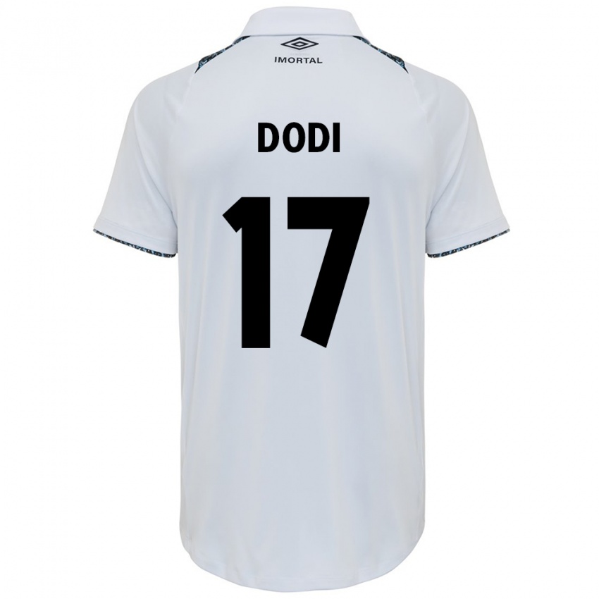 Enfant Maillot Dodi #17 Blanc Bleu Tenues Extérieur 2024/25 T-Shirt Belgique