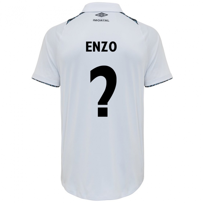 Enfant Maillot Enzo #0 Blanc Bleu Tenues Extérieur 2024/25 T-Shirt Belgique