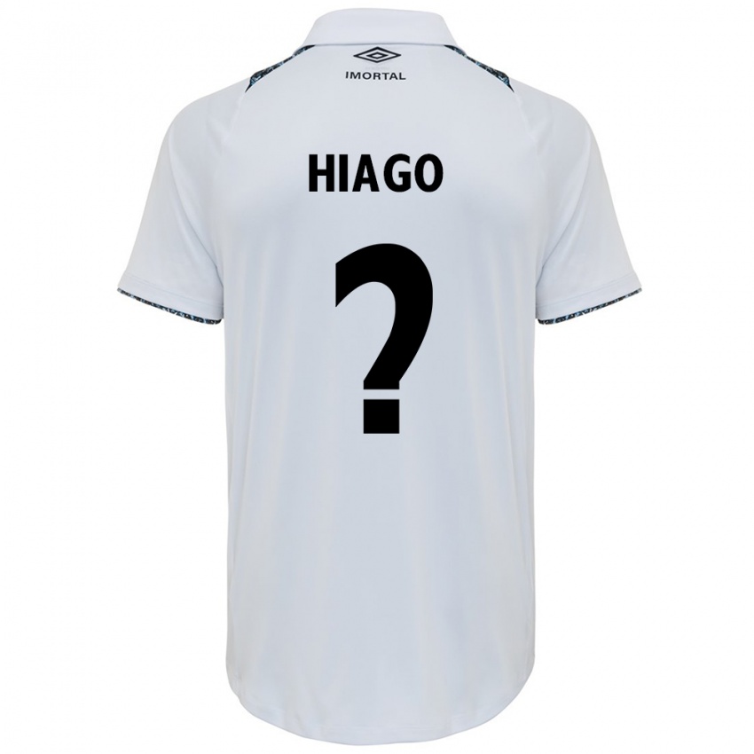 Enfant Maillot Hiago #0 Blanc Bleu Tenues Extérieur 2024/25 T-Shirt Belgique