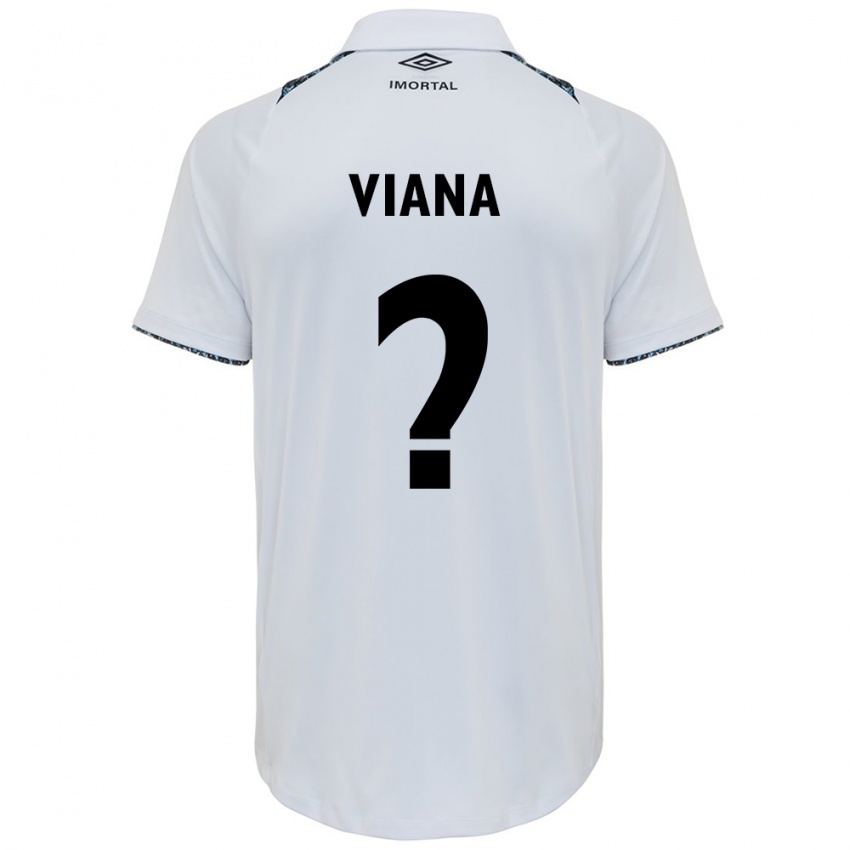 Enfant Maillot Arthur Viana #0 Blanc Bleu Tenues Extérieur 2024/25 T-Shirt Belgique