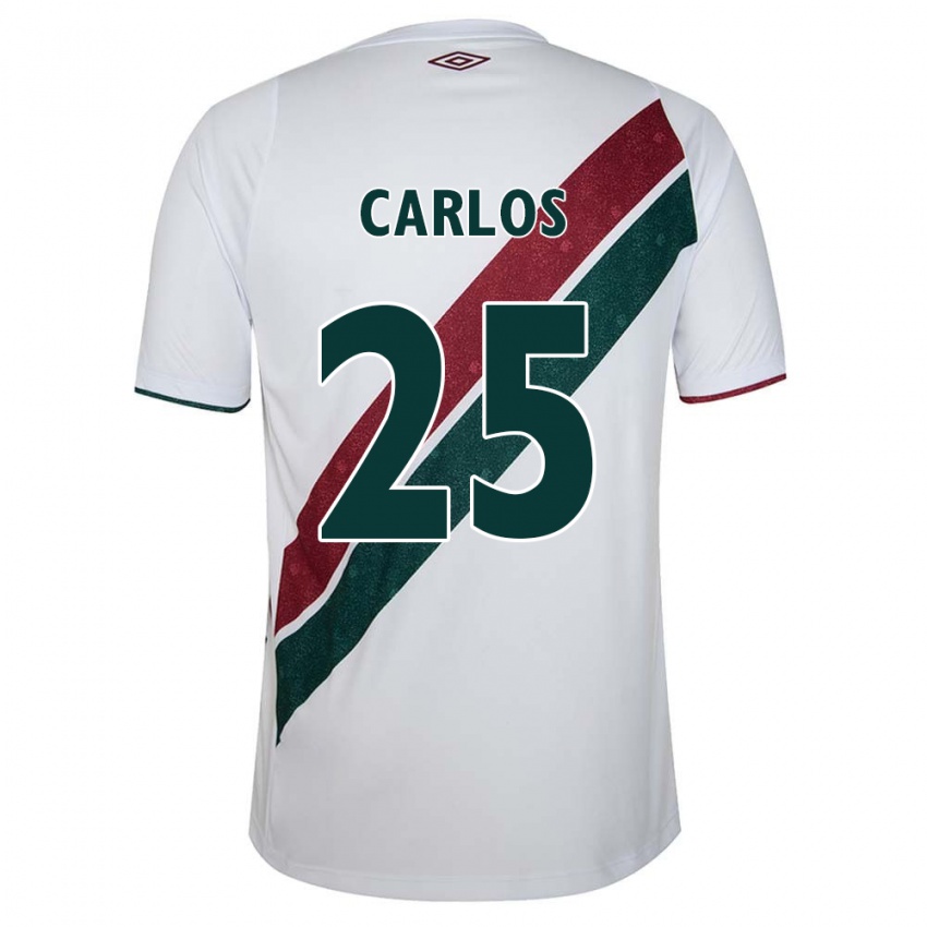 Kinderen Antônio Carlos #25 Wit Groen Kastanjebruin Uitshirt Uittenue 2024/25 T-Shirt België