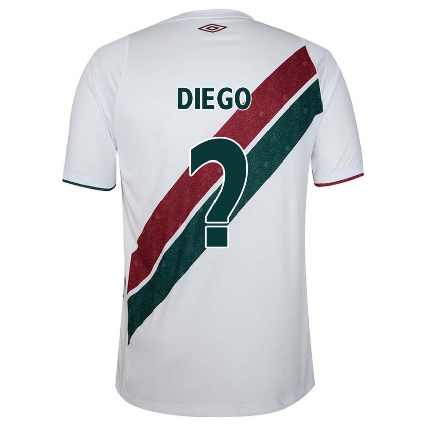 Kinderen Diego #0 Wit Groen Kastanjebruin Uitshirt Uittenue 2024/25 T-Shirt België