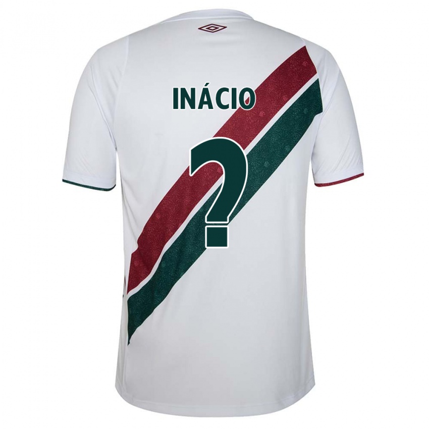 Enfant Maillot João Inácio #0 Blanc Vert Bordeaux Tenues Extérieur 2024/25 T-Shirt Belgique