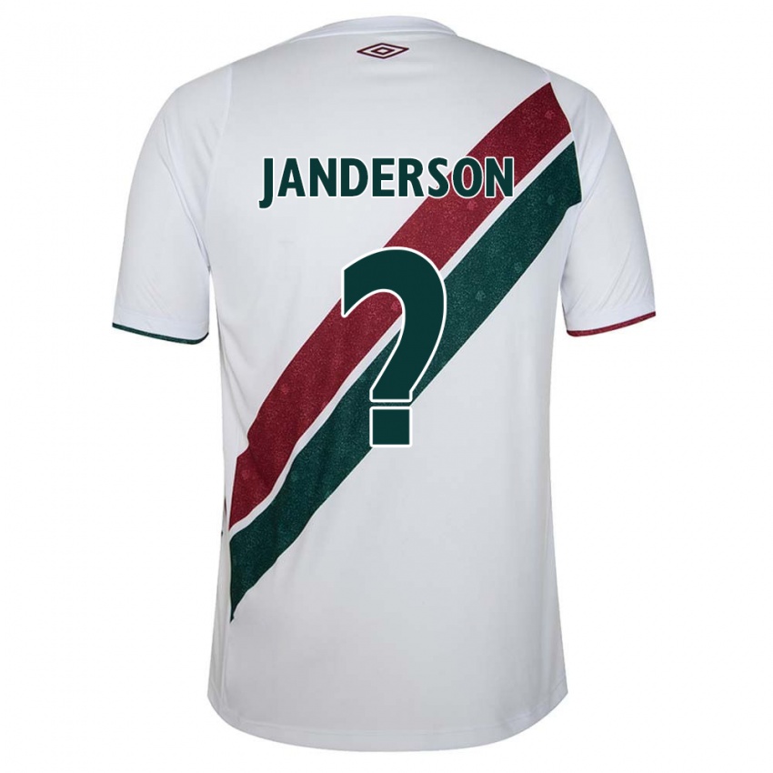 Enfant Maillot Janderson #0 Blanc Vert Bordeaux Tenues Extérieur 2024/25 T-Shirt Belgique