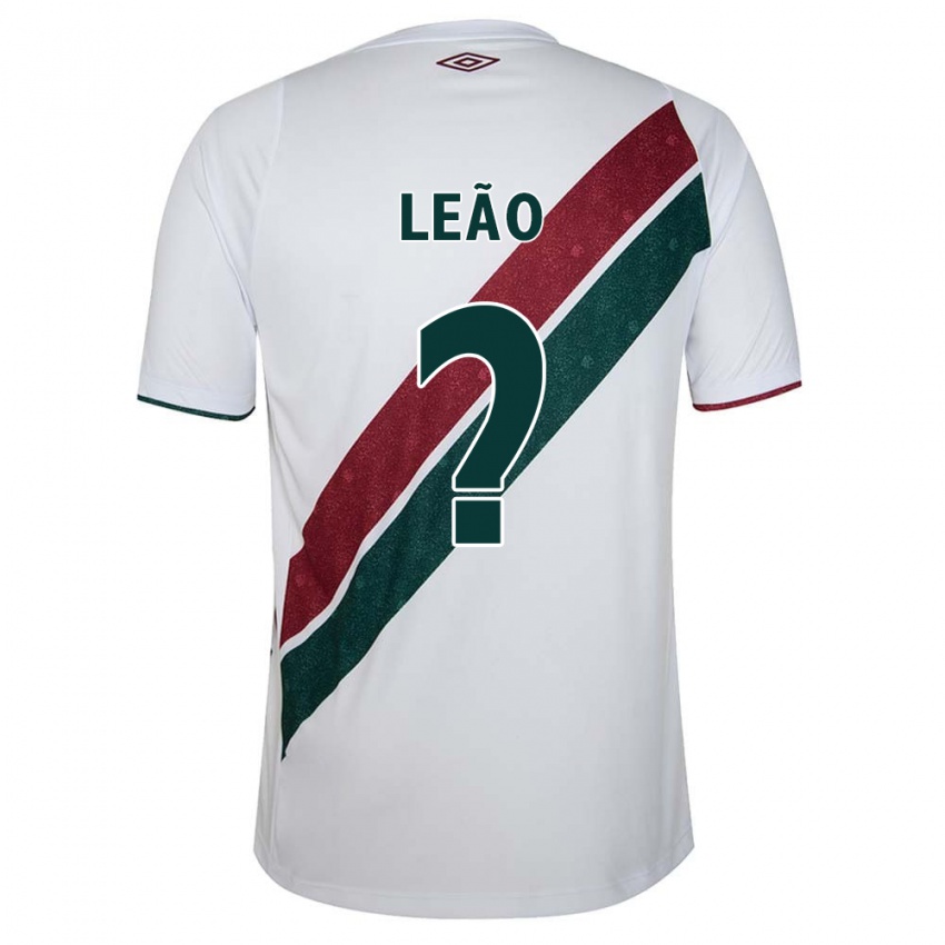 Enfant Maillot Caio Leão #0 Blanc Vert Bordeaux Tenues Extérieur 2024/25 T-Shirt Belgique