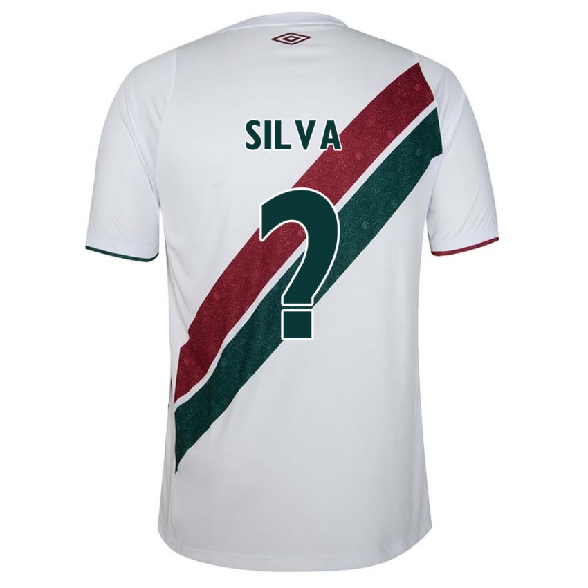 Kinderen Natan Silva #0 Wit Groen Kastanjebruin Uitshirt Uittenue 2024/25 T-Shirt België