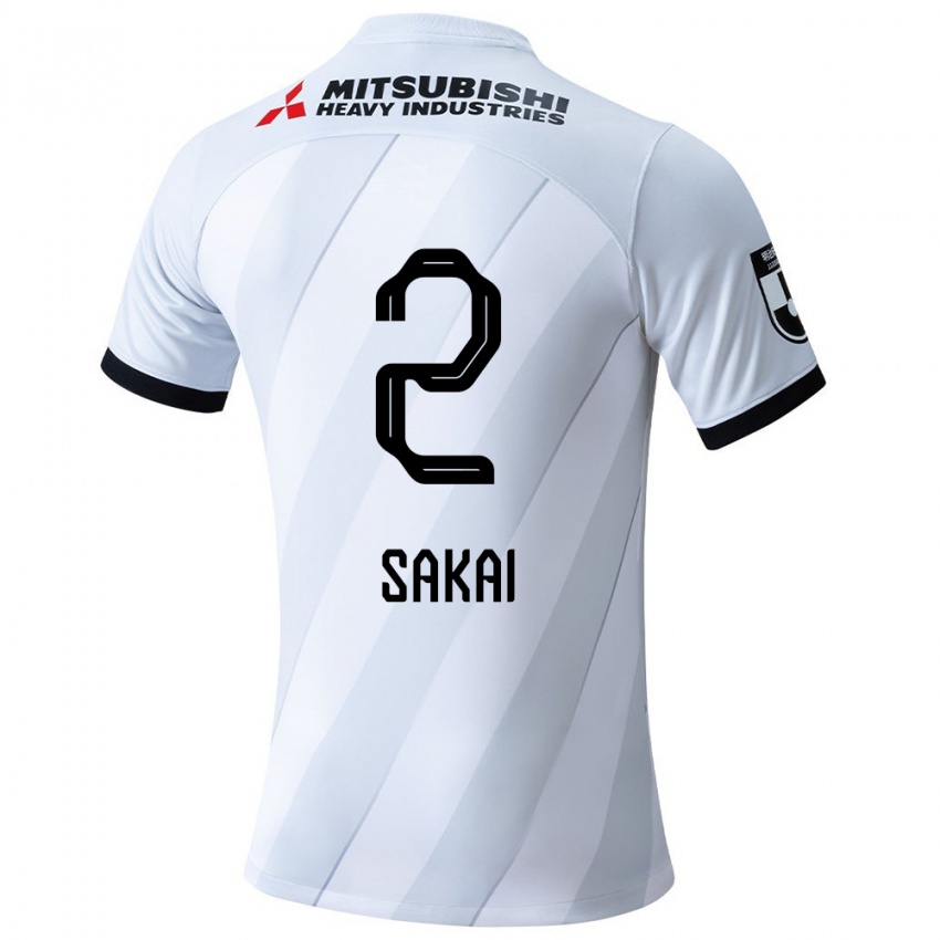 Kinderen Hiroki Sakai #2 Wit Grijs Uitshirt Uittenue 2024/25 T-Shirt België