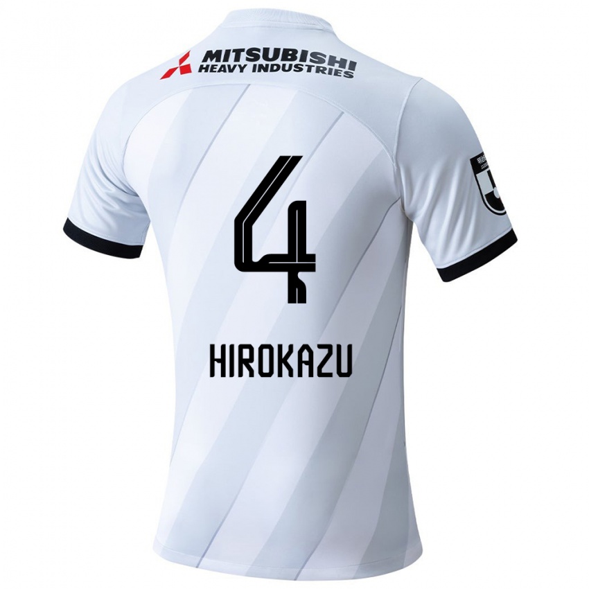 Kinderen Hirokazu Ishihara #4 Wit Grijs Uitshirt Uittenue 2024/25 T-Shirt België