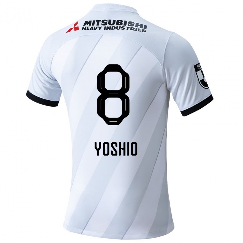 Kinderen Yoshio Koizumi #8 Wit Grijs Uitshirt Uittenue 2024/25 T-Shirt België