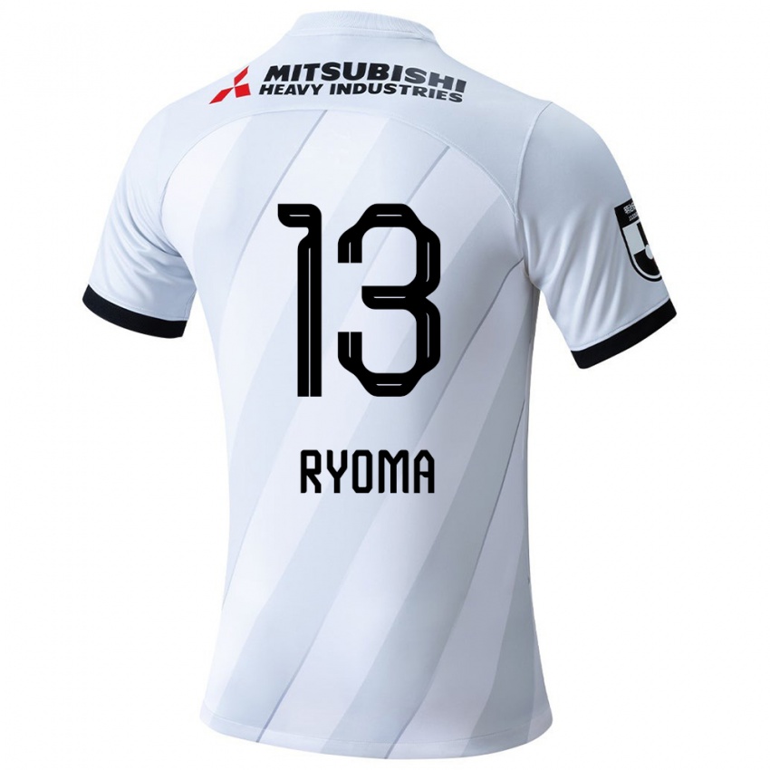 Kinderen Ryoma Watanabe #13 Wit Grijs Uitshirt Uittenue 2024/25 T-Shirt België