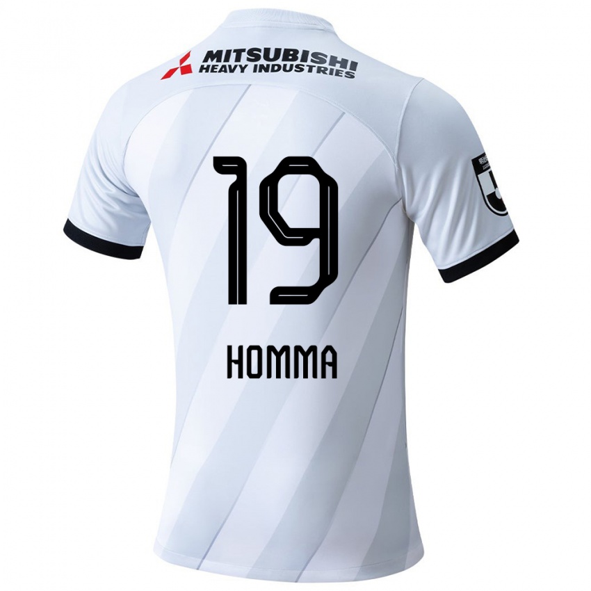 Kinderen Shion Homma #19 Wit Grijs Uitshirt Uittenue 2024/25 T-Shirt België