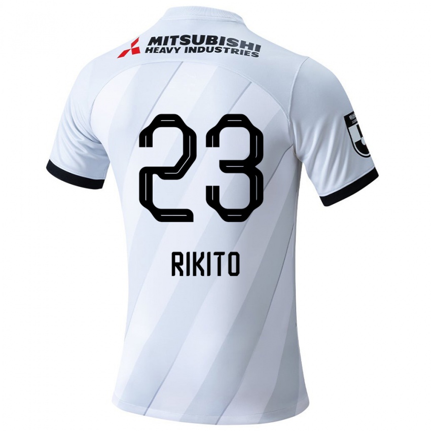 Kinderen Rikito Inoue #23 Wit Grijs Uitshirt Uittenue 2024/25 T-Shirt België