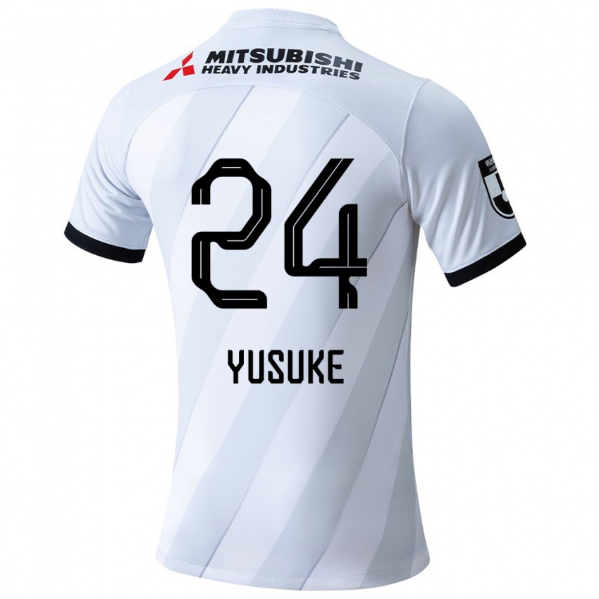 Kinderen Yusuke Matsuo #24 Wit Grijs Uitshirt Uittenue 2024/25 T-Shirt België