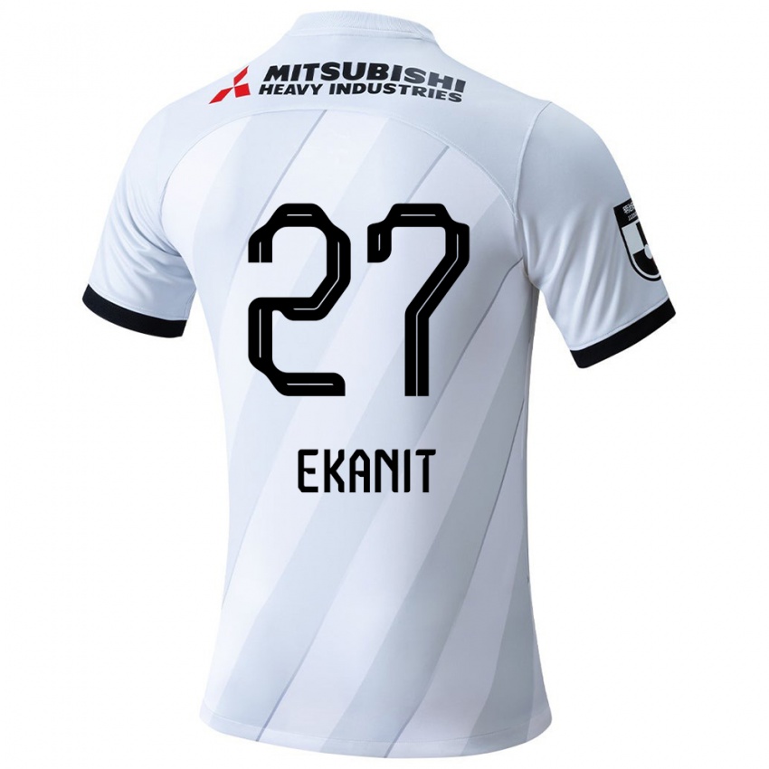 Kinderen Ekanit Panya #27 Wit Grijs Uitshirt Uittenue 2024/25 T-Shirt België