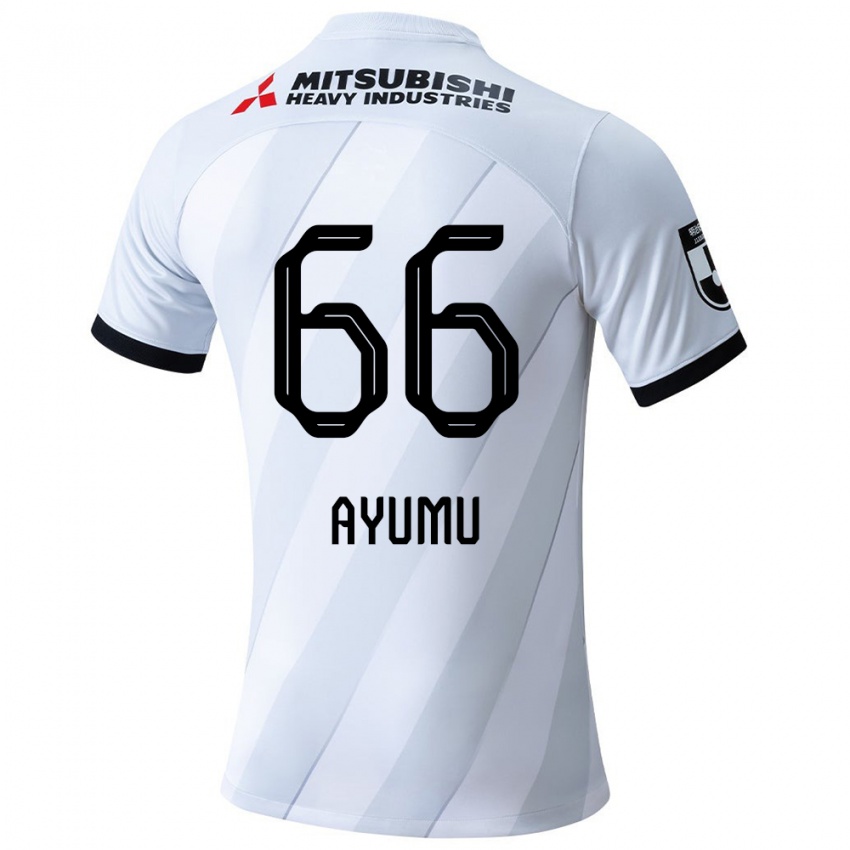 Kinderen Ayumu Ohata #66 Wit Grijs Uitshirt Uittenue 2024/25 T-Shirt België