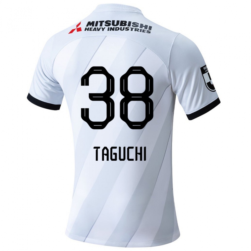 Kinderen Keita Taguchi #38 Wit Grijs Uitshirt Uittenue 2024/25 T-Shirt België