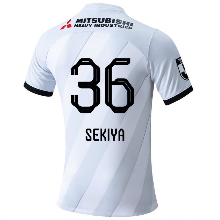 Kinderen Hikaru Sekiya #36 Wit Grijs Uitshirt Uittenue 2024/25 T-Shirt België