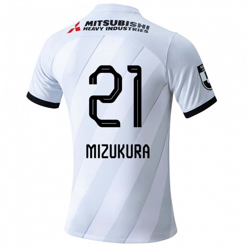 Kinderen Kei Mizukura #21 Wit Grijs Uitshirt Uittenue 2024/25 T-Shirt België