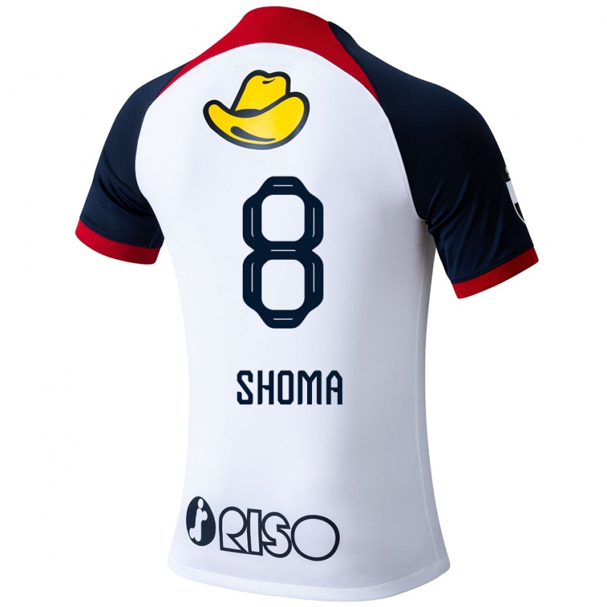 Kinderen Shoma Doi #8 Wit Blauw Rood Uitshirt Uittenue 2024/25 T-Shirt België