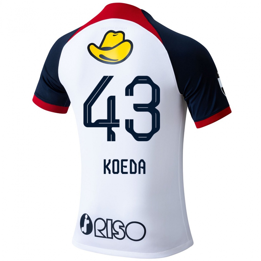 Kinderen Gemma Koeda #43 Wit Blauw Rood Uitshirt Uittenue 2024/25 T-Shirt België