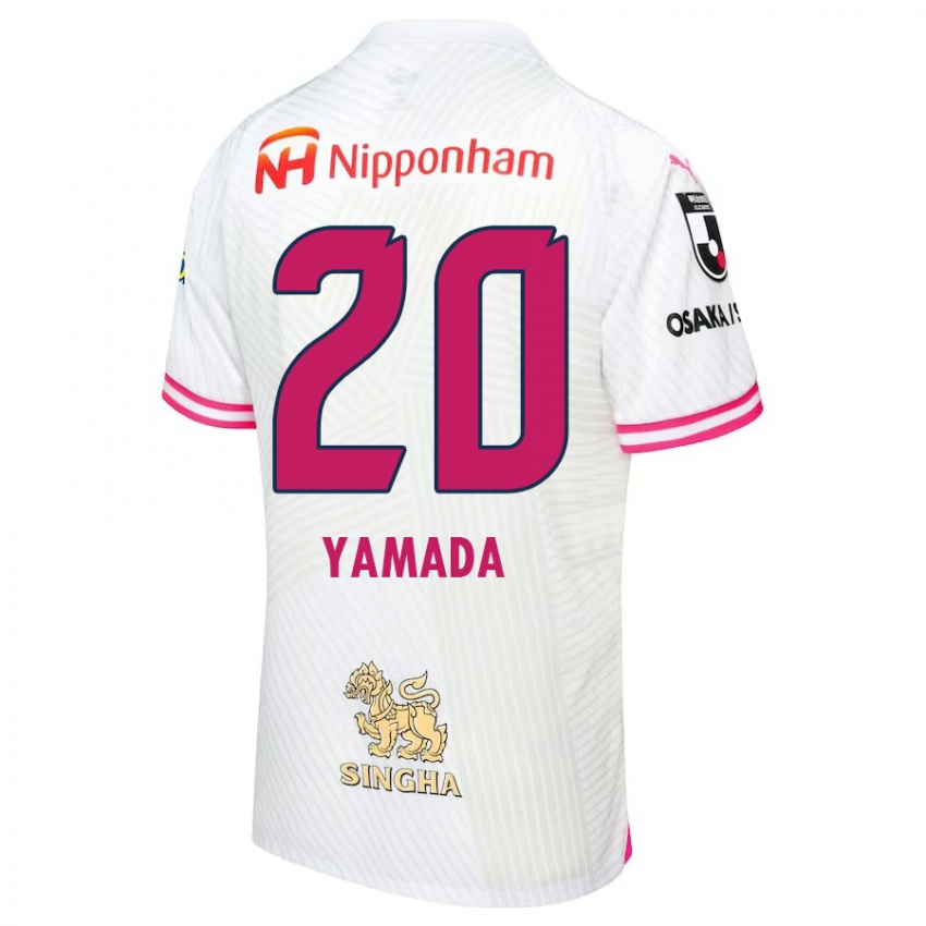 Enfant Maillot Kotaro Yamada #20 Blanc Rose Tenues Extérieur 2024/25 T-Shirt Belgique