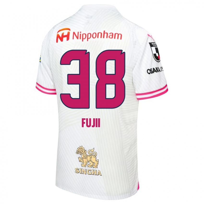 Enfant Maillot Ryuya Fujii #38 Blanc Rose Tenues Extérieur 2024/25 T-Shirt Belgique