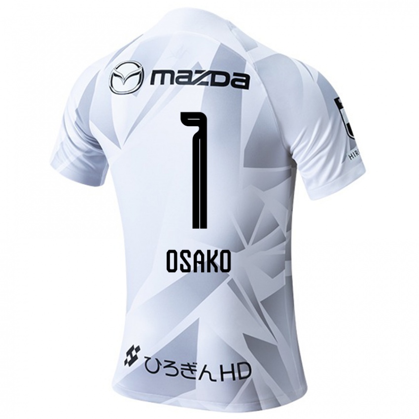 Kinder Keisuke Osako #1 Weiß Grau Schwarz Auswärtstrikot Trikot 2024/25 T-Shirt Belgien