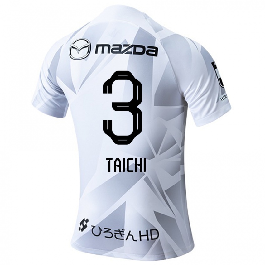 Kinder Taichi Yamasaki #3 Weiß Grau Schwarz Auswärtstrikot Trikot 2024/25 T-Shirt Belgien