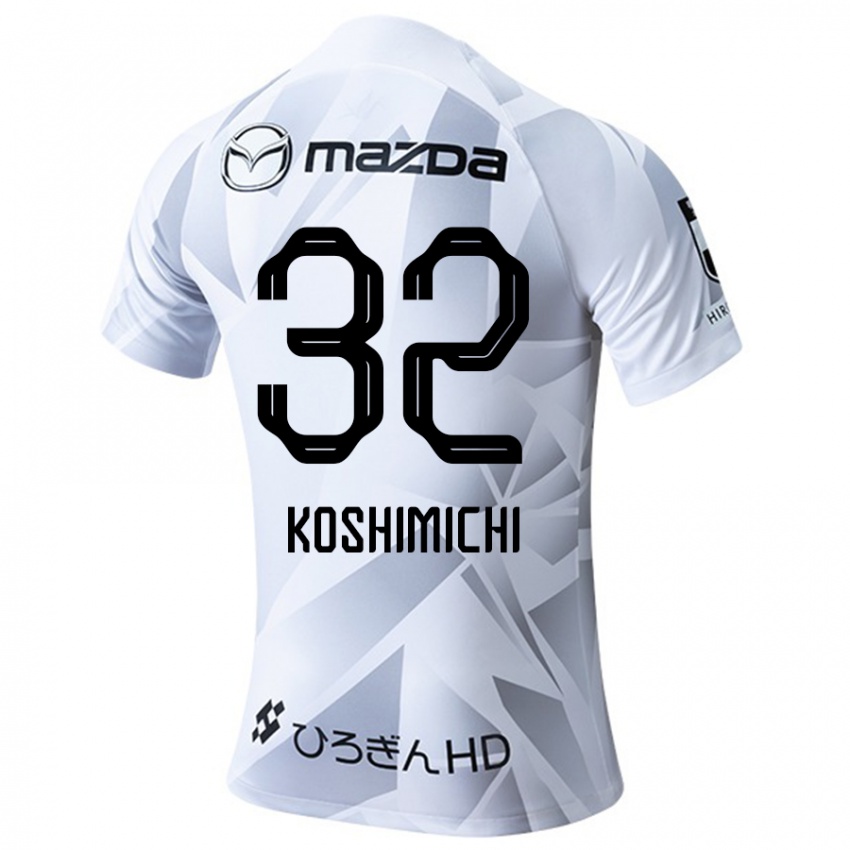 Kinder Sota Koshimichi #32 Weiß Grau Schwarz Auswärtstrikot Trikot 2024/25 T-Shirt Belgien