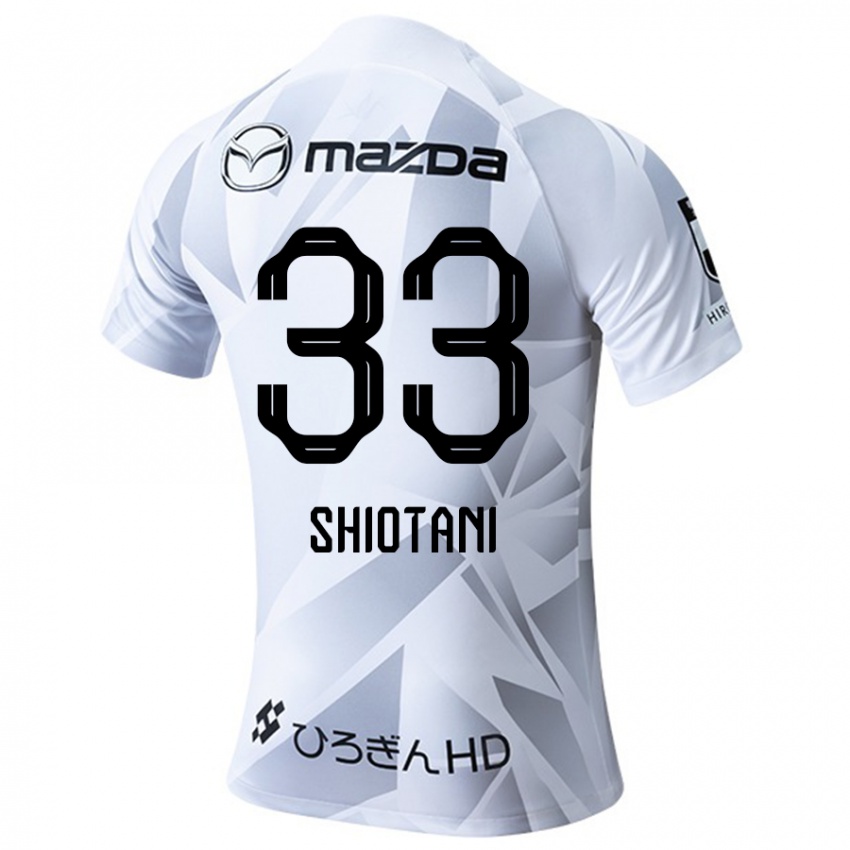 Kinderen Tsukasa Shiotani #33 Wit Grijs Zwart Uitshirt Uittenue 2024/25 T-Shirt België