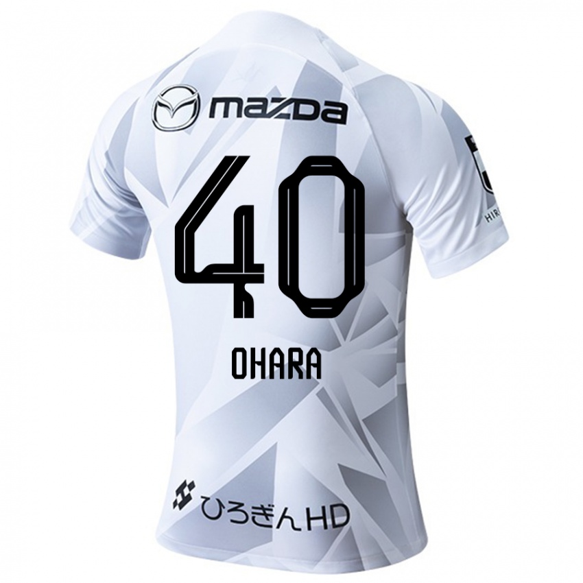 Kinderen Motoki Ohara #40 Wit Grijs Zwart Uitshirt Uittenue 2024/25 T-Shirt België