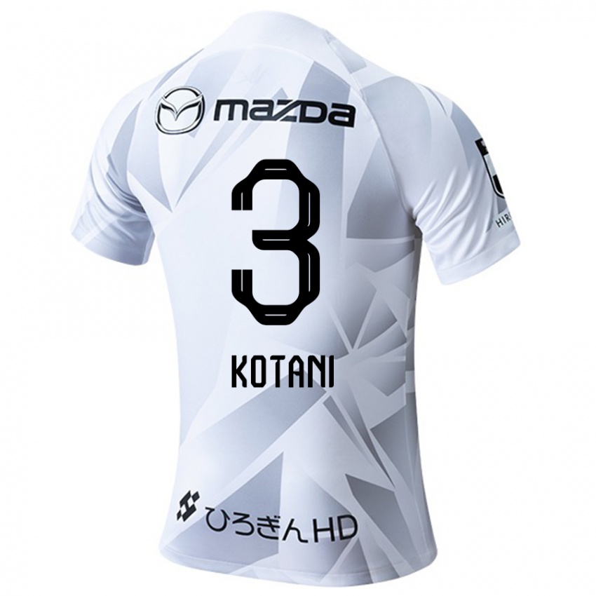 Kinderen Fuga Kotani #3 Wit Grijs Zwart Uitshirt Uittenue 2024/25 T-Shirt België