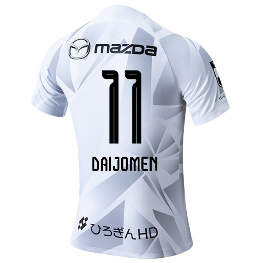 Kinderen Arashi Daijomen #11 Wit Grijs Zwart Uitshirt Uittenue 2024/25 T-Shirt België