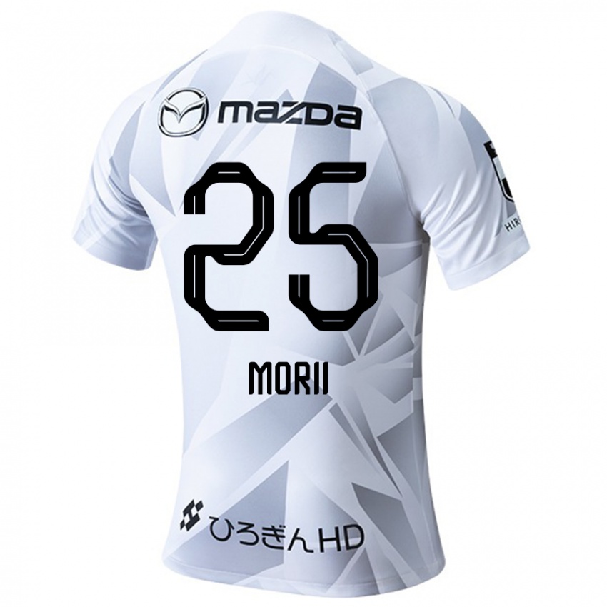 Kinderen Leedo Morii #25 Wit Grijs Zwart Uitshirt Uittenue 2024/25 T-Shirt België