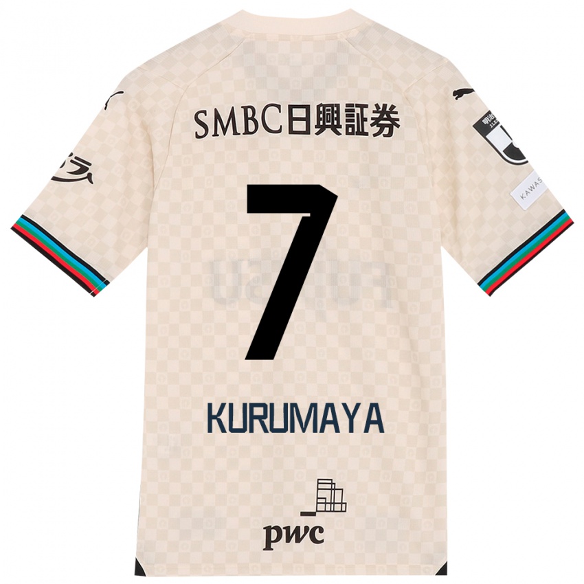 Kinderen Shintaro Kurumaya #7 Wit Grijs Uitshirt Uittenue 2024/25 T-Shirt België